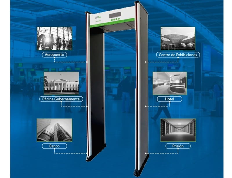 Cổng dò an ninh ZK-D2180 được ứng dụng tại nhiều nơi khác nhau