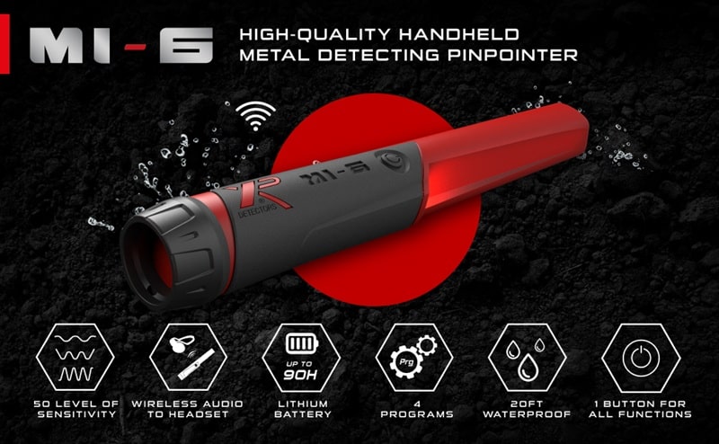 Tay dò XP Pinpointer MI-6 hiện đại hỗ trợ xác định mục tiêu chính xác