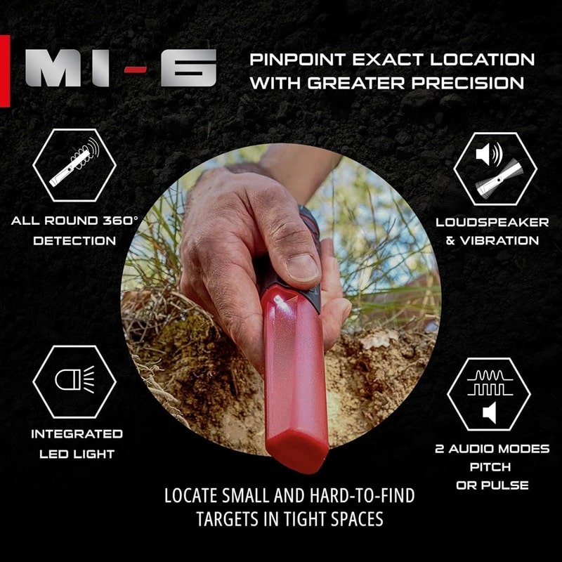 Pinpointer MI-6 đảm bảo dò nhanh, độ bền cao, phát hiện chính xác mục tiêu