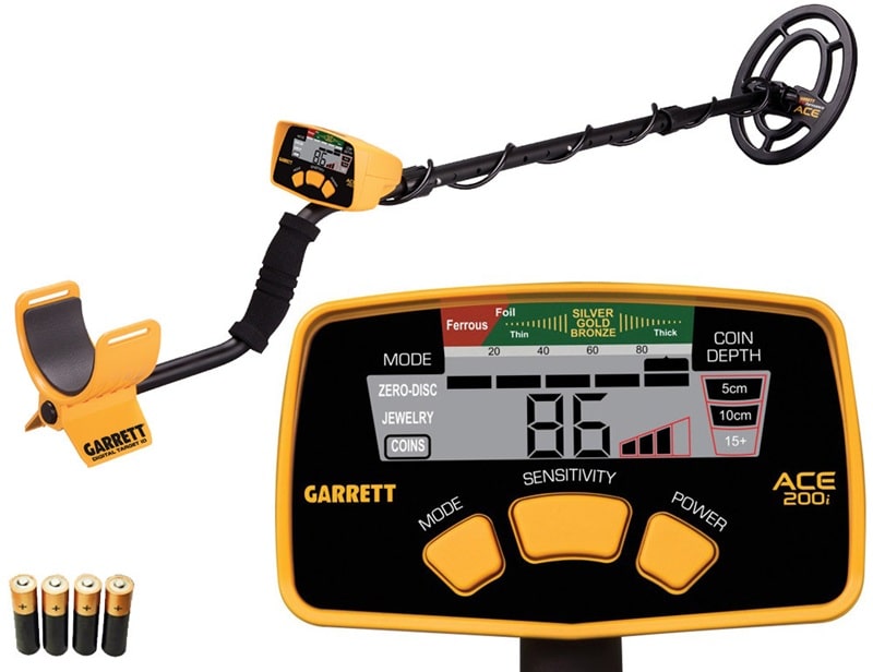 Máy dò kim loại Garrett ACE 200i có tần số hoạt động 6kHz