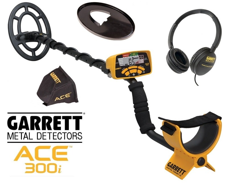 Bộ sản phẩm máy dò kim loại dưới lòng đất Garrett ACE 300i
