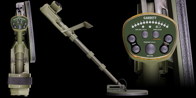 Garrett RECON-PRO AML-750 có thiết kế linh hoạt, dễ dàng gấp gọn
