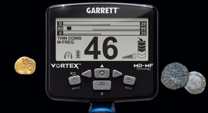 Máy dò kim loại Garrett Vortex VX9 độ nhạy cao, dò chính xác