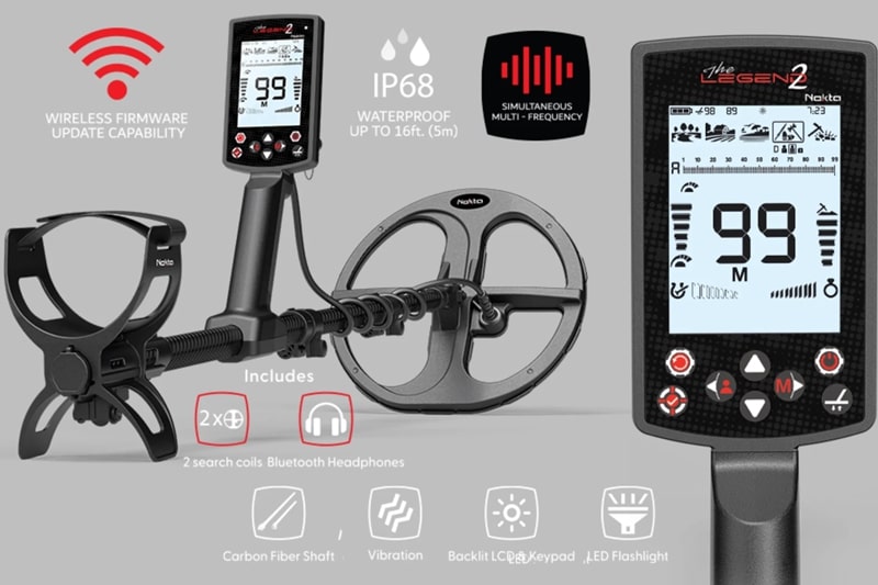 Máy dò kim loại Nokta The Legen 2 công nghệ hiện đại, dò chính xác
