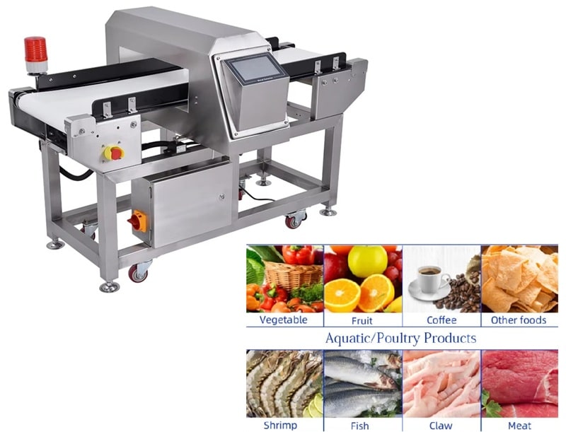 Máy dò kim loại trong thực phẩm CQ910K dùng kiểm tra nhiều loại thực phẩm