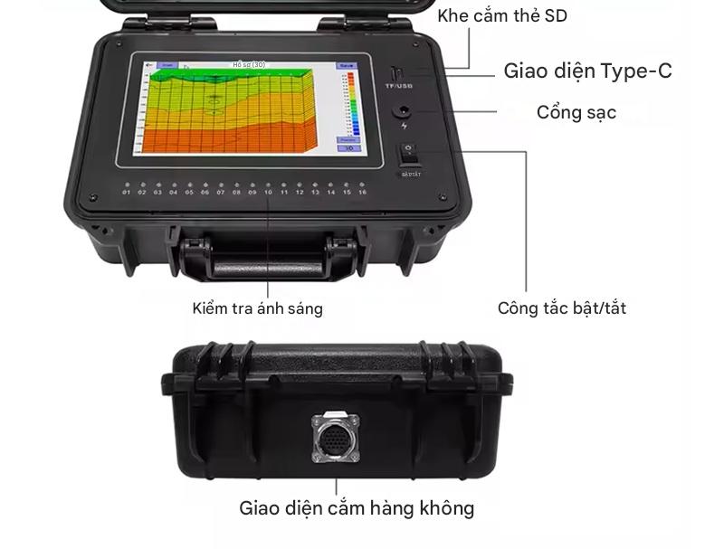 Các nút cơ bản trên máy dò nước ngầm OH TYMWT TYM D Series