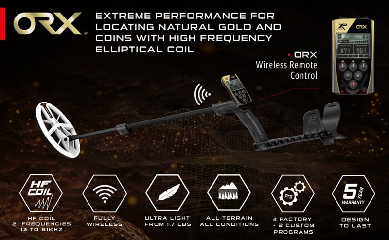 Máy dò vàng XP Deus ORX đa tần số lên tới 81 kHz