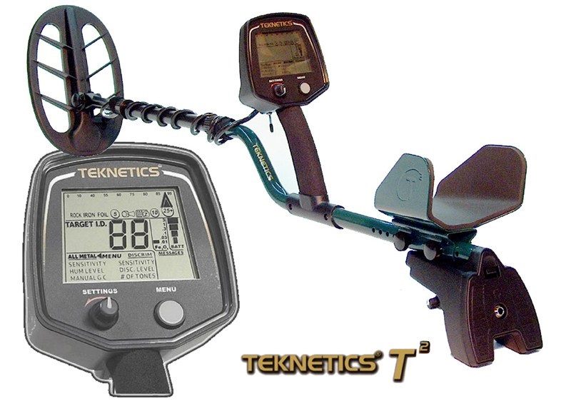 Máy dò kim loại đa năng Teknetics T2 Mỹ dùng 2 cuộn dây tìm kiếm DD