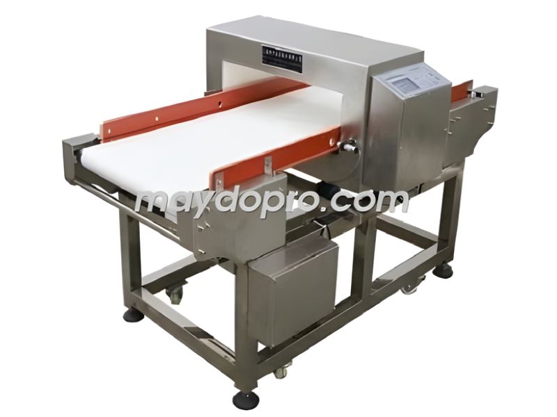 HD-5010SU được thiết kế liền khối giữa đầu dò kim loại và hệ thống băng tải