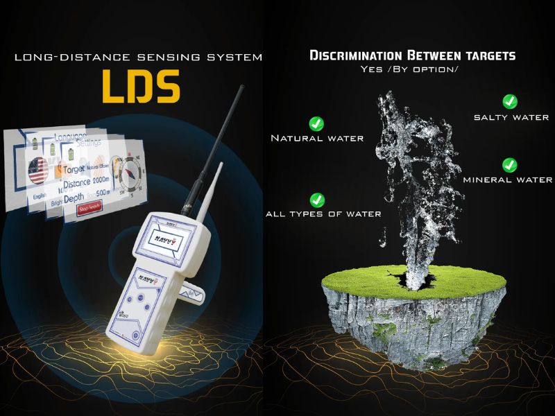 Máy dò nước ngầm NAVVY được mệnh danh là một trong những thiết bị dò nước ngầm nhỏ nhất