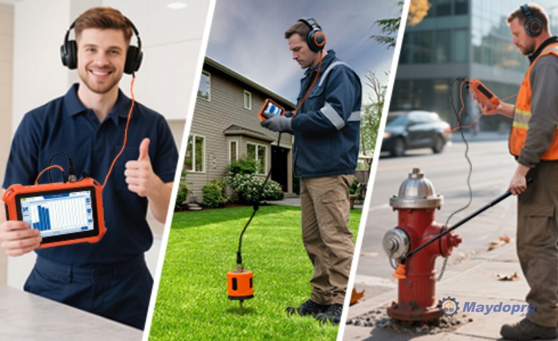 PQ125E có khả năng phát hiện rò rỉ ở cả trong nhà và ngoài trời 