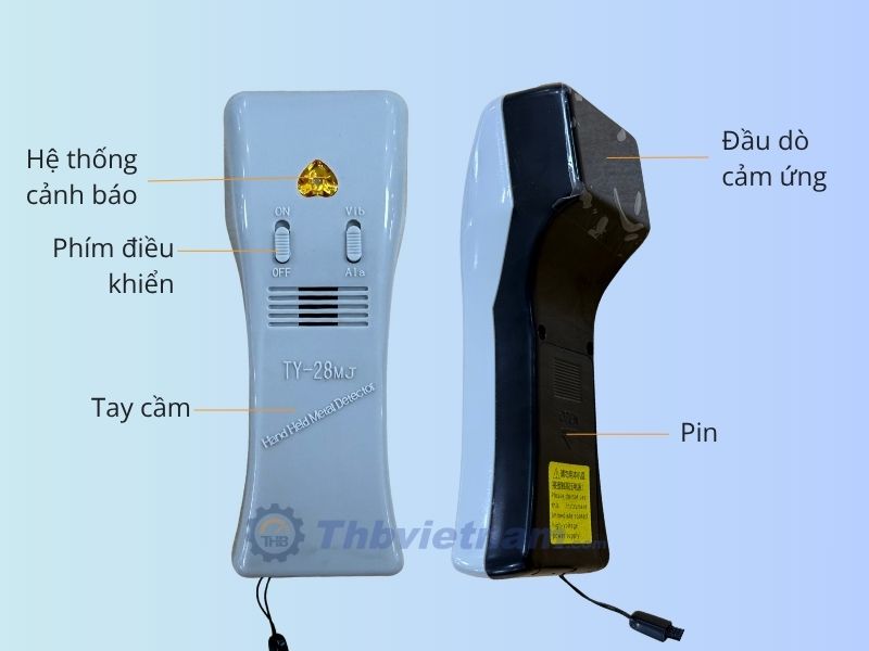 Cấu tạo tay dò sắt TY-28MJ