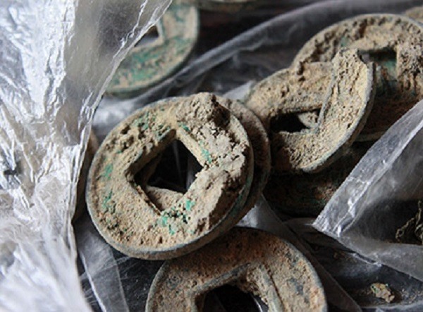 Những đồng tiền cổ này được xác định xuất hiện từ thời Tây Hán Vũ Đế