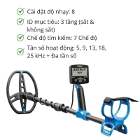  Máy dò kim loại Garrett Vortex VX9 đa tính năng