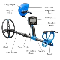  Cấu tạo máy dò kim loại Garrett Vortex VX9